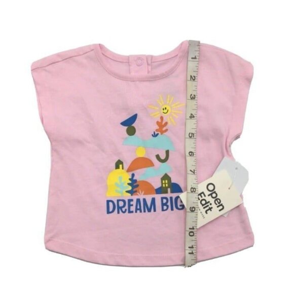 Open Edit Nordstrom Baby Clothes Top & Pants Set / Lot 3M Pink Dream Big NEW - Picture 10 of 10